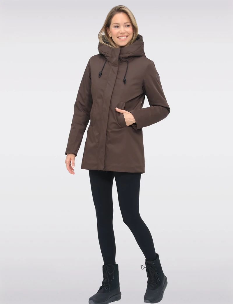 Veste Parka Vegan À Taille Ajustable Doublure Matelassée Eco-down Par Point Zero