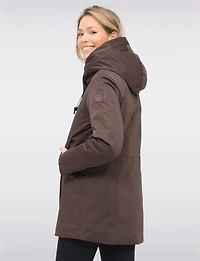 Veste Parka Vegan À Taille Ajustable Doublure Matelassée Eco-down Par Point Zero