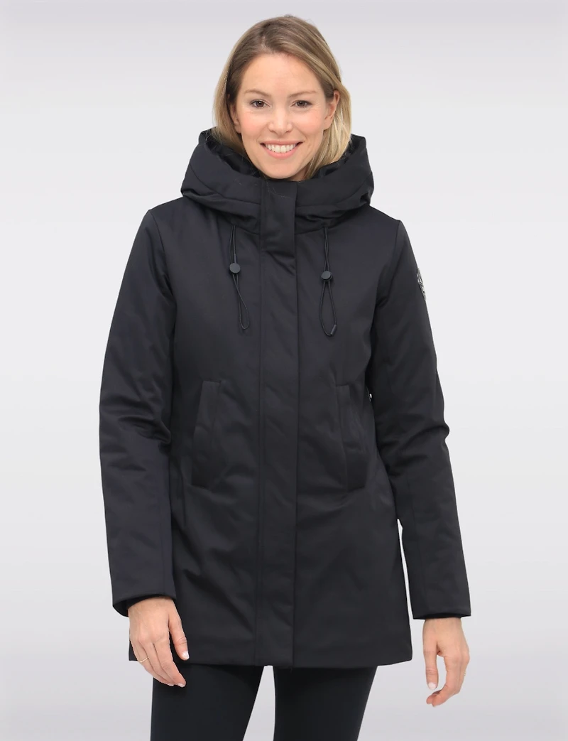 Veste Parka Vegan À Taille Ajustable Doublure Matelassée Eco-down Par Point Zero