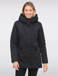 Veste Parka Vegan À Taille Ajustable Doublure Matelassée Eco-down Par Point Zero