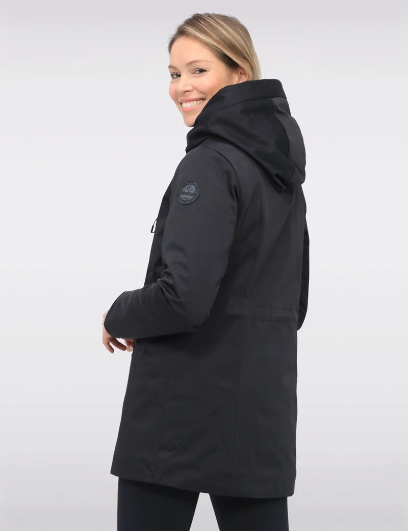 Veste Parka Vegan À Taille Ajustable Doublure Matelassée Eco-down Par Point Zero