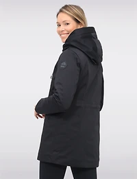 Veste Parka Vegan À Taille Ajustable Doublure Matelassée Eco-down Par Point Zero