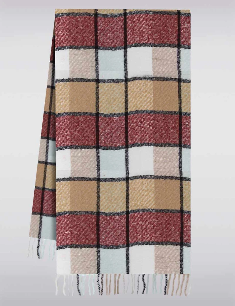 Écharpe à Carreaux Confort Boxing day Deals par Saki | Manteaux