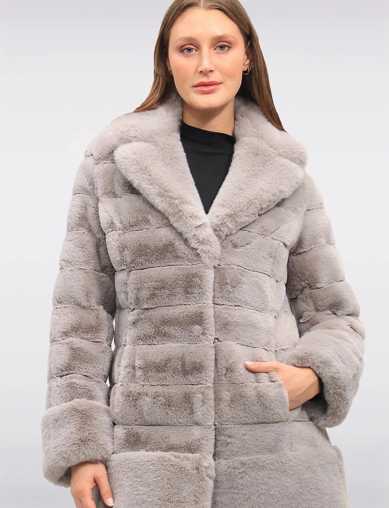 Manteau Faux Fur Notch Boxing day Remises par Jones New York | Manteaux
