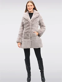 Manteau Faux Fur Notch Boxing day Remises par Jones New York | Manteaux