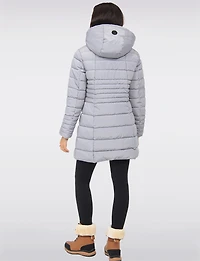 Doudoune Longue Polyloft® à Col Doublé de Fausse Fourrure & Capuche par Snoboll