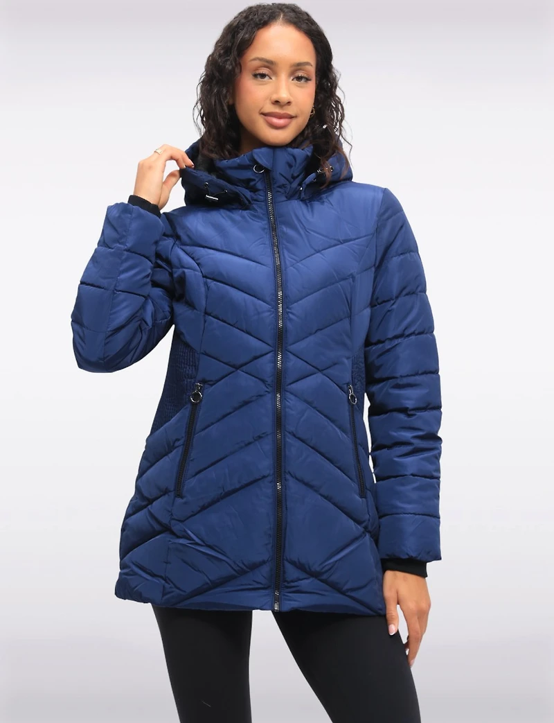 Doudoune Polyloft® Vegan À Capuche Amovible Et Taille Accordéon en Par Snoboll