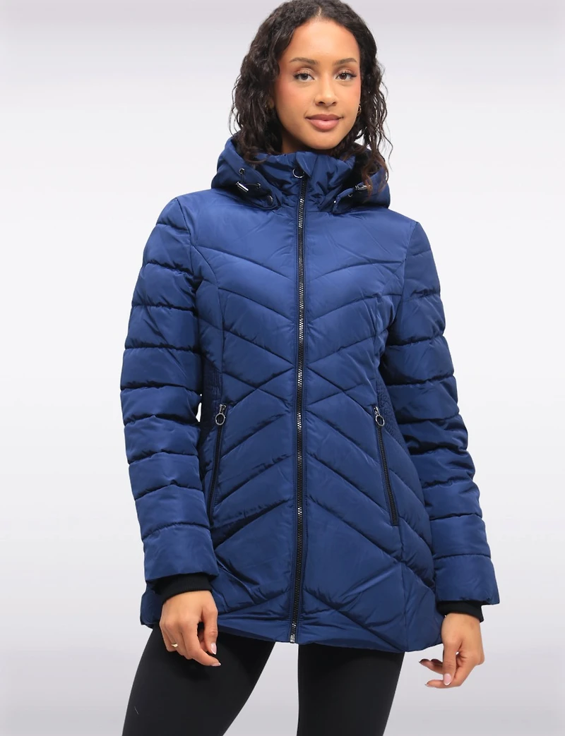 Doudoune Polyloft® Vegan À Capuche Amovible Et Taille Accordéon en Par Snoboll