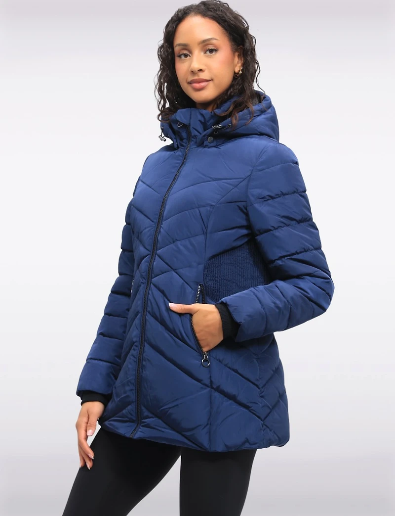 Doudoune Polyloft® Vegan À Capuche Amovible Et Taille Accordéon en Par Snoboll