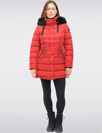 Parka Végane avec Capuche Bordée de Fausse Fourrure & Chauffe-cou par Snoboll