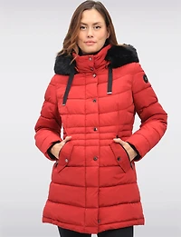 Parka Végane avec Capuche Bordée de Fausse Fourrure & Chauffe-cou par Snoboll