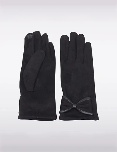 Gants Daim Faux Noeud Boxing Day par Saki | Manteaux