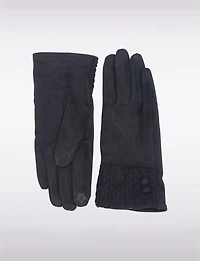 Gants Faux Suede Offres Boxing Day par Saki | Manteaux Manteaux