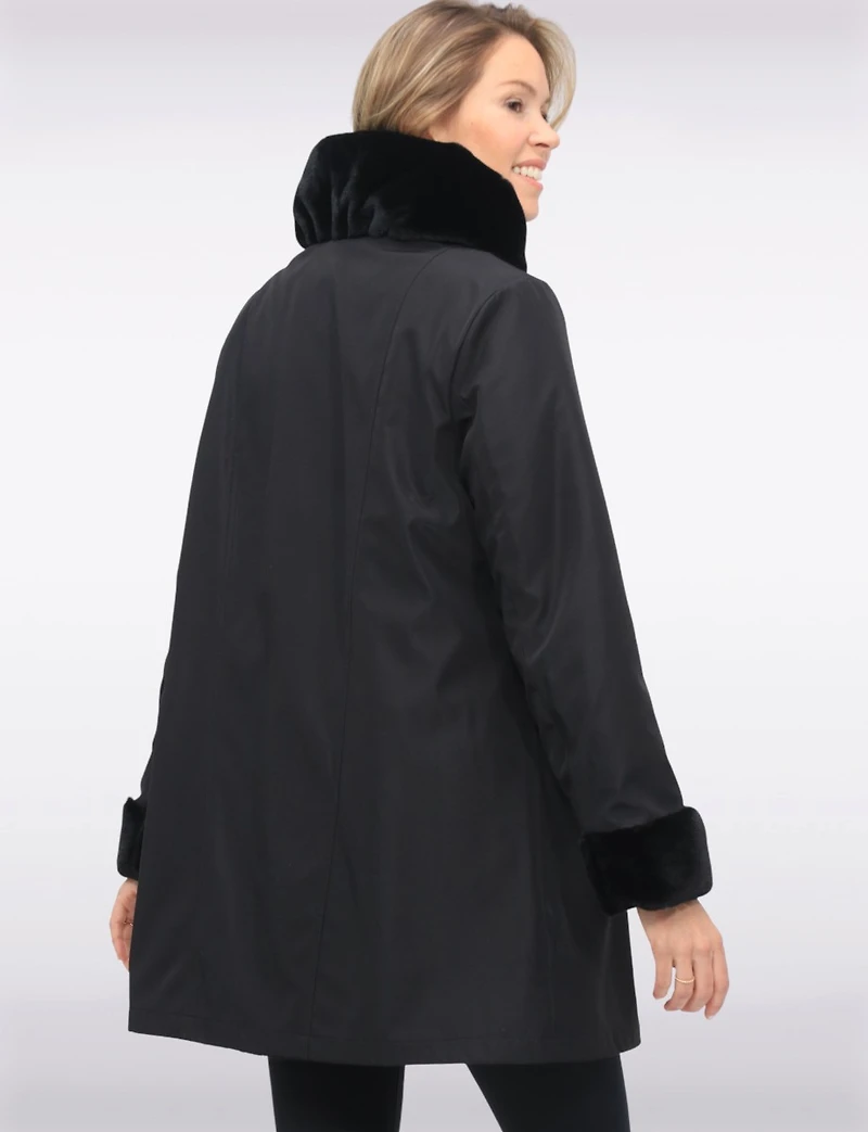 Manteau Reversible Fourrure Faux Boxing Day par Saki | Manteaux