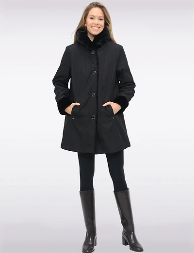 Manteau Reversible Fourrure Faux Boxing Day par Saki | Manteaux