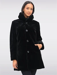 Manteau Reversible Fourrure Faux Boxing Day par Saki | Manteaux