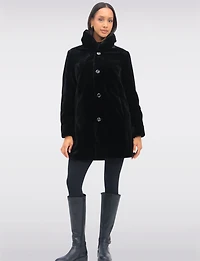 Manteau Reversible Fourrure Faux Boxing Day par Saki | Manteaux