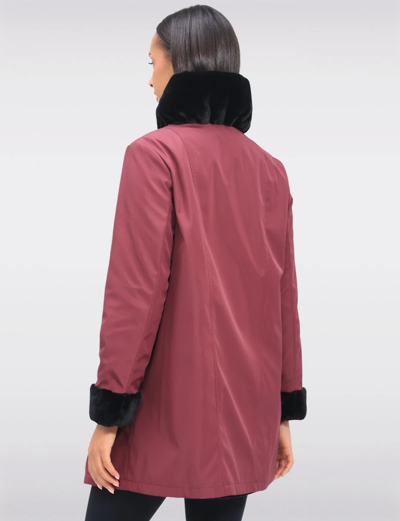 Manteau Reversible Fourrure Faux Boxing Day par Saki | Manteaux