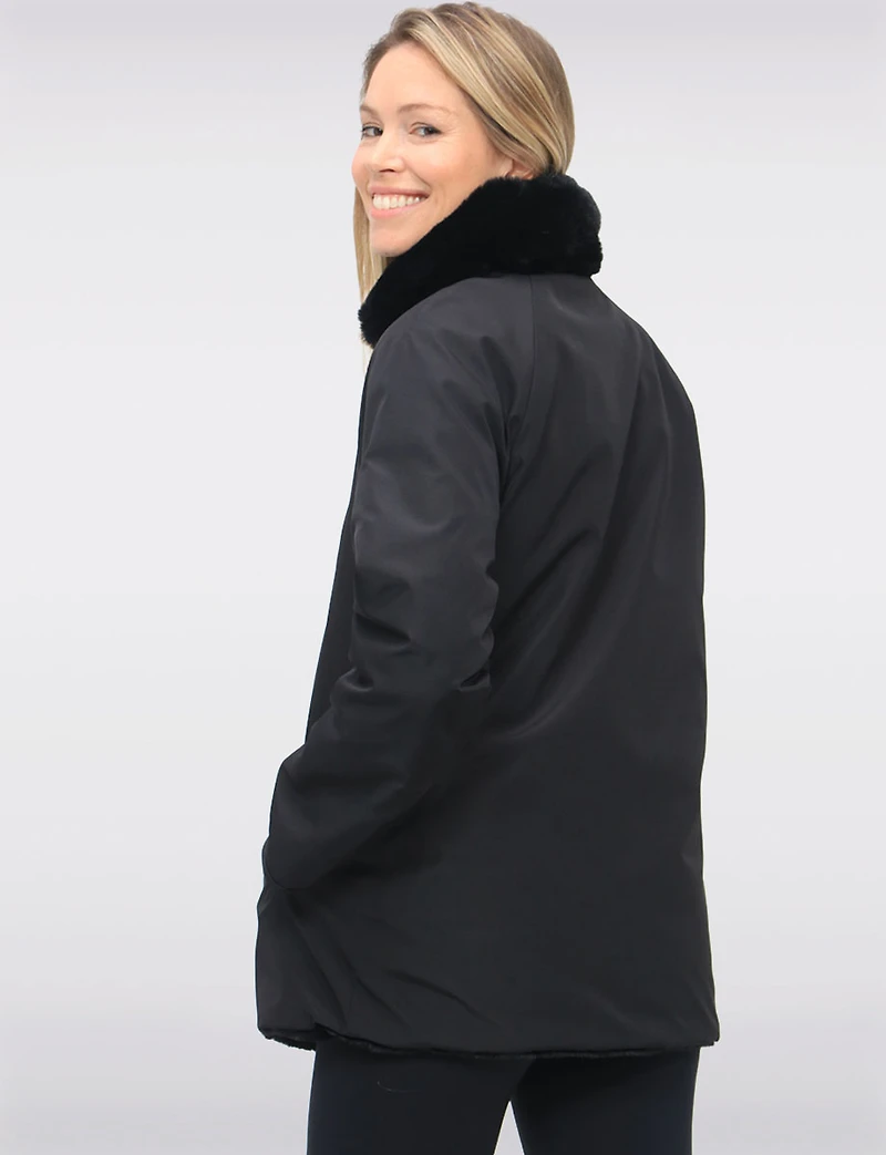 Manteau Fausse Fourrure Vegan Boxing Day par Saki | Manteaux