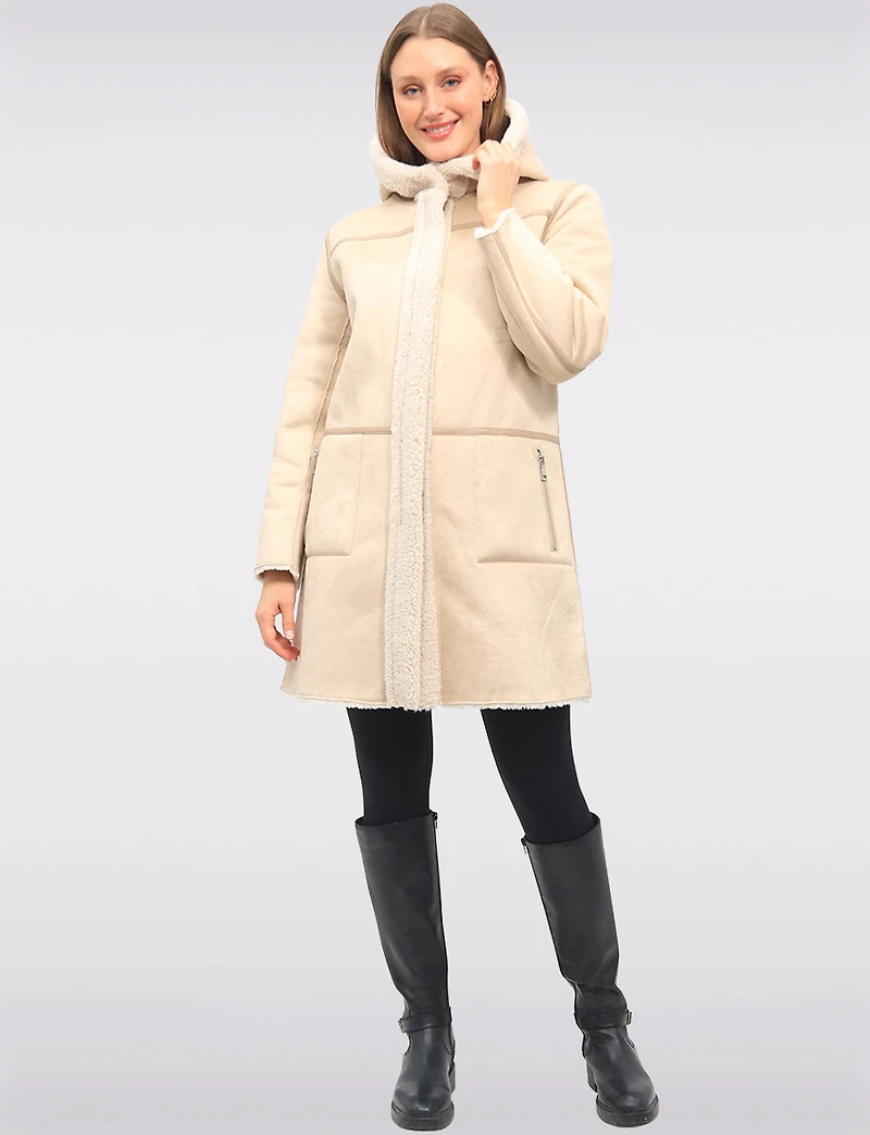 Manteau Reversible Simili Cuir Boxing Day par Saki | Manteaux