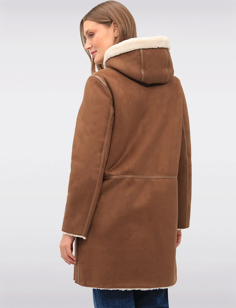 Manteau Reversible Simili Cuir Boxing Day par Saki | Manteaux