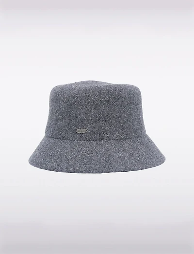 Chapeau Bob Luxueux en Mélange de Laine avec Tour de Tête Réglable