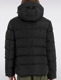 Veste Matelassée Végane Large Doublée à Capuche avec Poche Tech par Point Zero