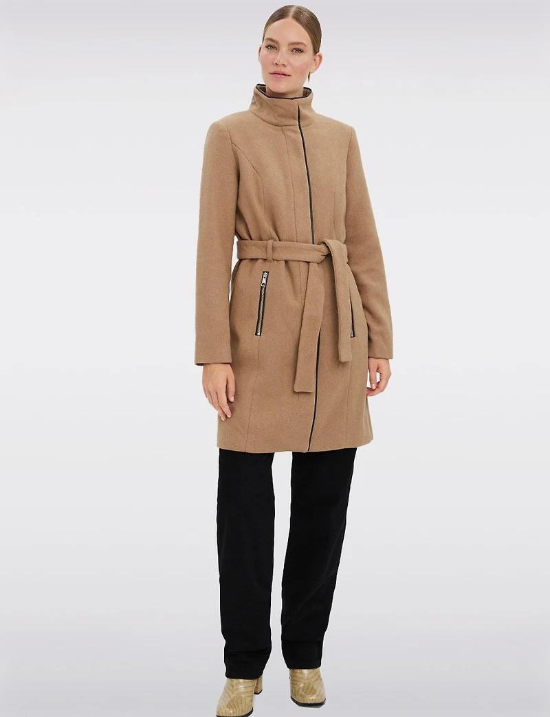 Trench Ceinturé Laine Vero Moda