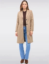 Manteau Herringbone Laine Recyclée par VeroModa