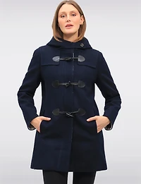 Manteau Duffle Marine Tweed Boxing day Offres par Saki | Manteaux