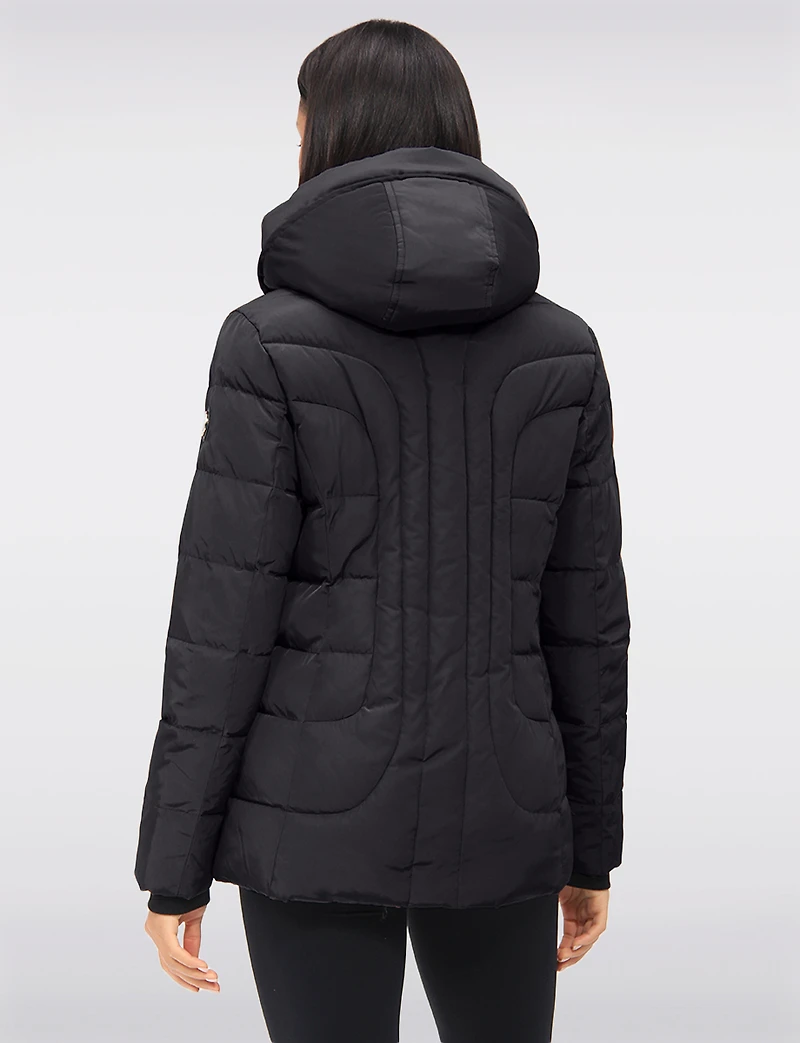 Doudoune Lenni Polyloft® Avec Capuche Et Col Doublée De Fourrure Vegan Par Saki