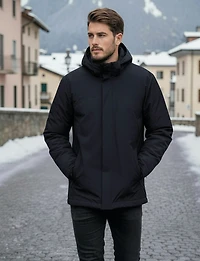 Veste Convertible 3-en-1 Avec Capuche Amovible & Puffer Détachable par Saki