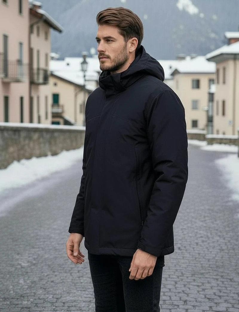Veste Convertible 3-en-1 Avec Capuche Amovible & Puffer Détachable par Saki