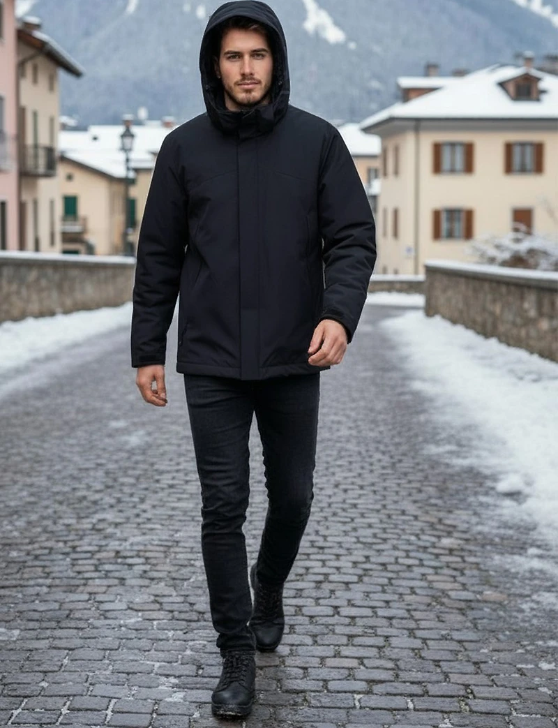 Veste Convertible 3-en-1 Avec Capuche Amovible & Puffer Détachable par Saki