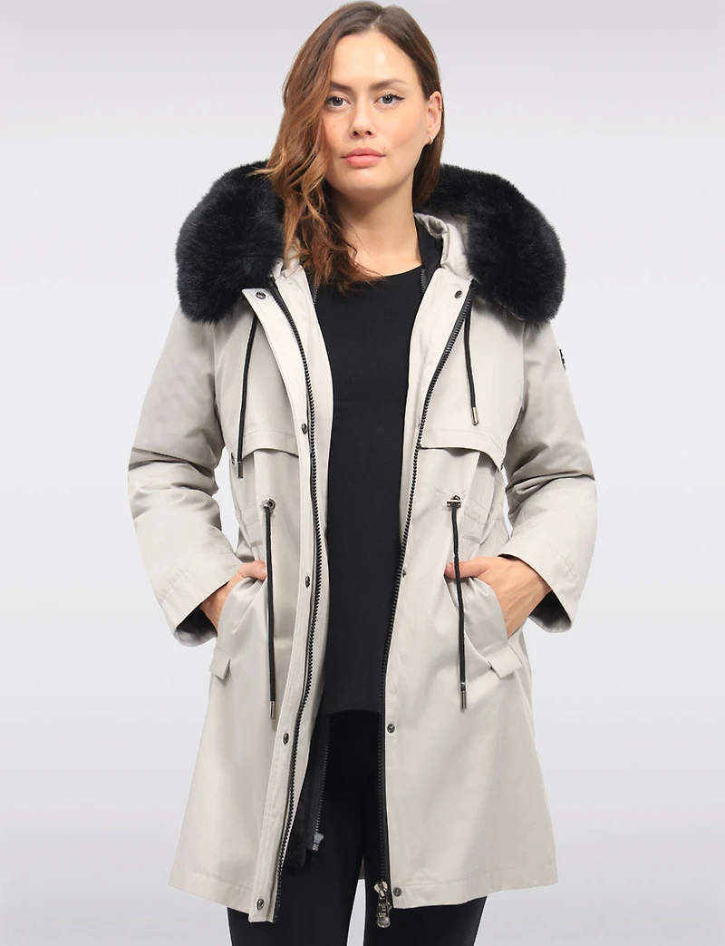 Manteau Capuche 3-en-1 Vegan Celia par Saki