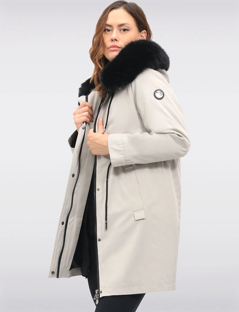 Manteau Capuche 3-en-1 Vegan Celia par Saki