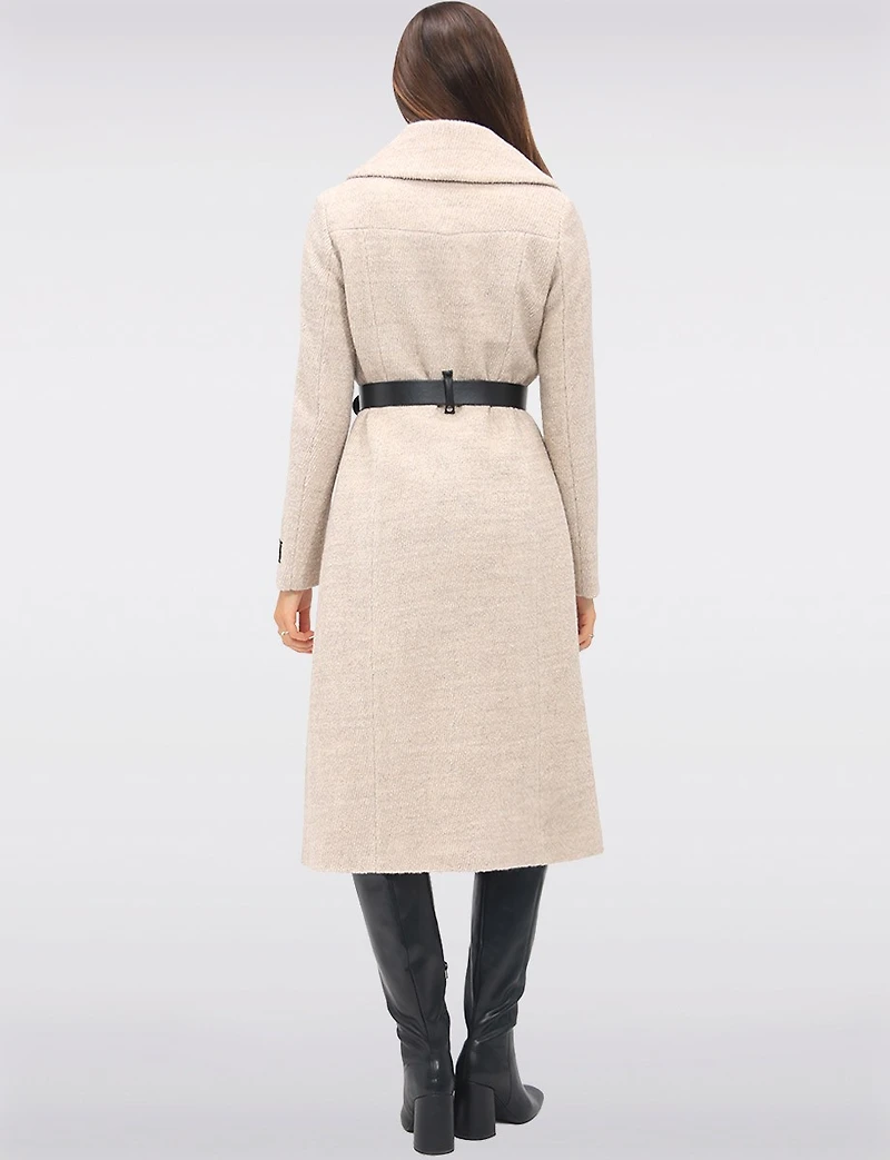 Manteau Long Bouclé Jenny par Sicily