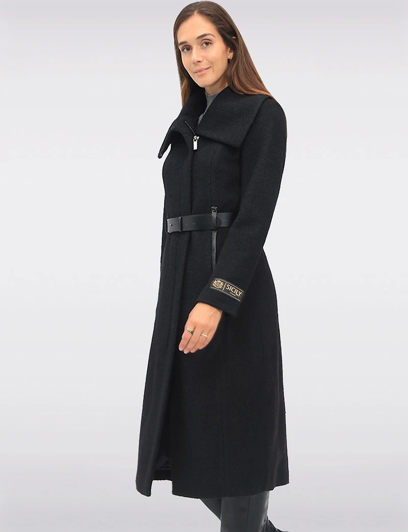 Manteau Long Bouclé Jenny par Sicily