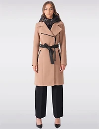 Trench Long Laine Mélangée par Sicily