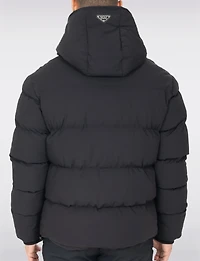 Manteau Matelassé Homme Noir Mat Élégant Duvet Léger Imperméable par Sicily