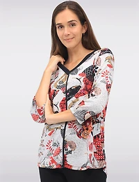 Haut Tricot 3/4 Manche Boxing day Offres par Perle | Manteaux