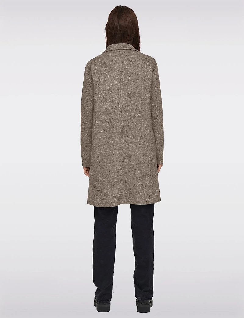 Manteau Tricot Col Cranté par Only