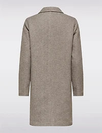 Manteau Tricot Col Cranté par Only