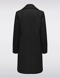 Manteau Classique à Double Boutonnage Col Revers Poches & Fente au Dos par Only