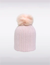 Bonnet Ribbed Maille Detachable Pompon Fourrure Boxing Day par Sak | Manteaux