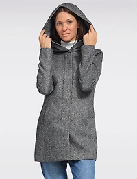 Veste Capuche Zip Boxing Day par Only | Manteaux