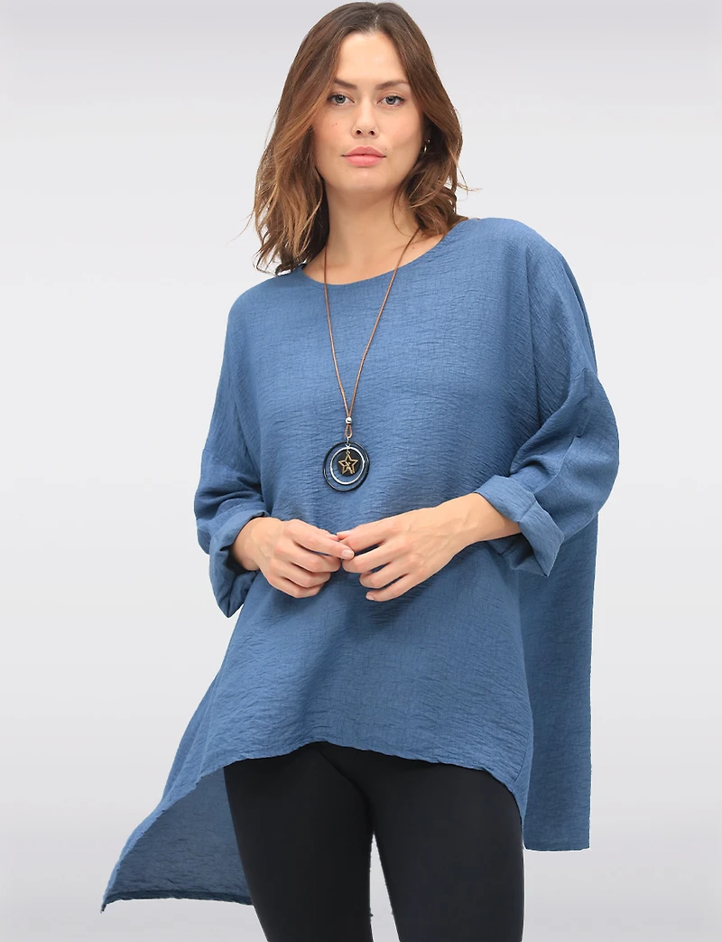 Tunique Crinkle Boxing day Deals par Froccella | Manteaux Manteaux