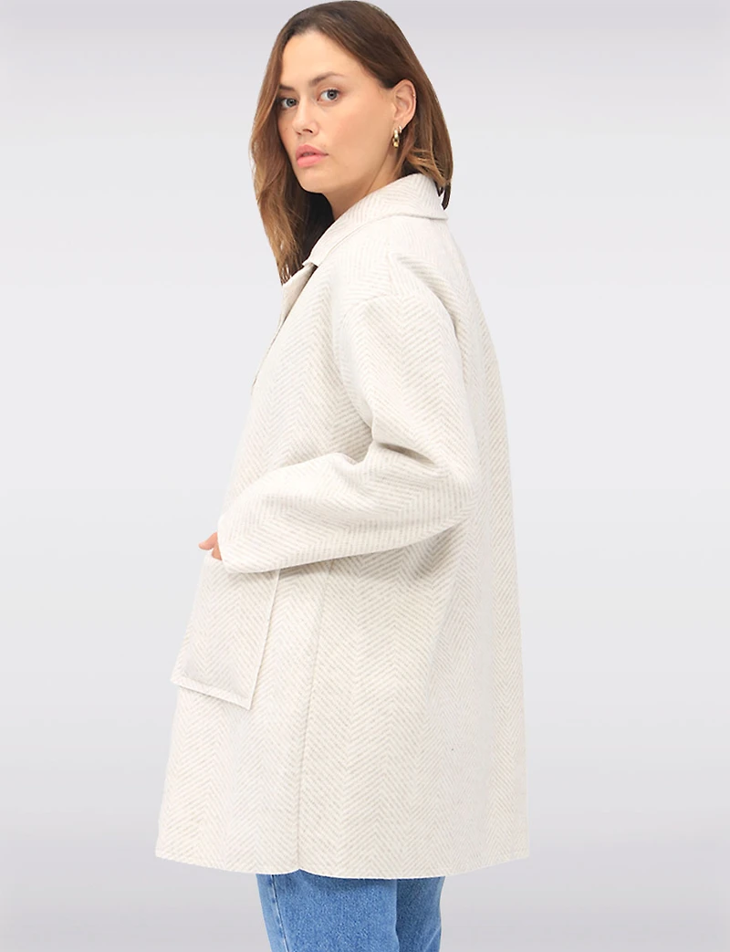 Notch Manteau Herringbone Boxing day Deals par GEORGE BOND SPORTS | Manteaux