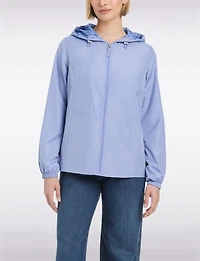 Veste Coupe-vent Légère Sportive Avec Capuche Doublée À Pois Par Details