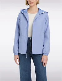 Veste Coupe-vent Légère Sportive Avec Capuche Doublée À Pois Par Details